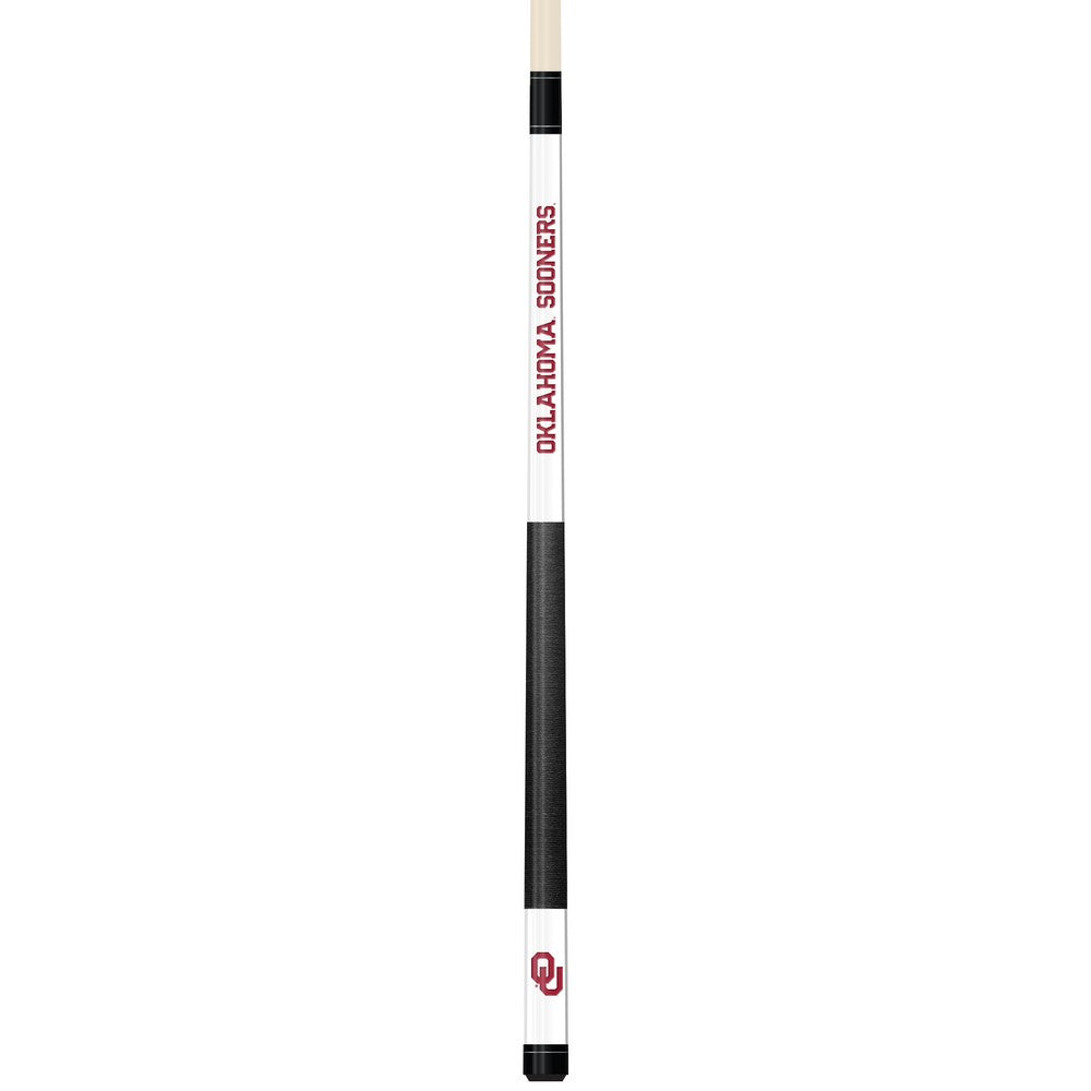 Wave7 - University of Oklahoma White Laser Etched Cue - 1050UOK1 view 1