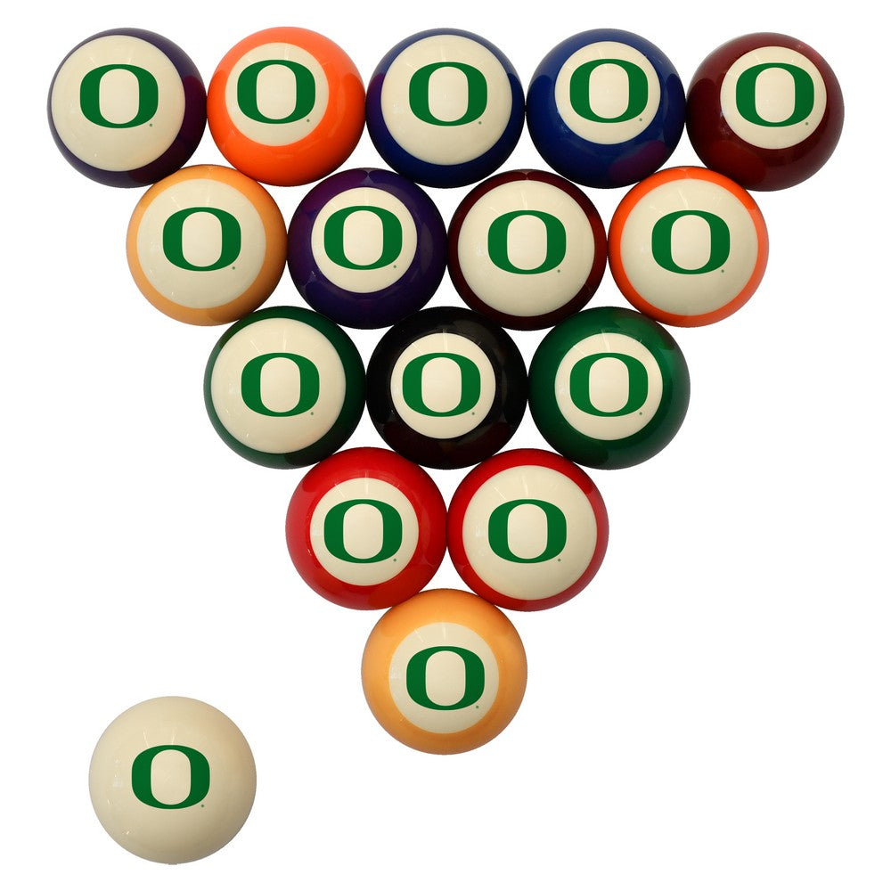 Wave7 - University of Oregon Billiard Ball Set - 1010ORE1 view 1