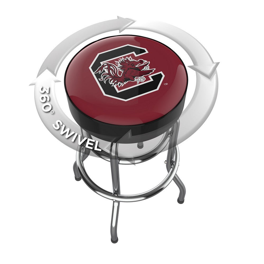 Wave7 - University of South Carolina Chrome Bar Stool - 4020USC1 view 2
