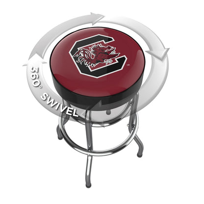 Wave7 - University of South Carolina Chrome Bar Stool - 4020USC1 view 2