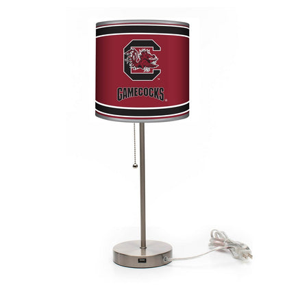Wave7 - University of South Carolina Chrome Lamp with USB Port - 2020USC1 view 1