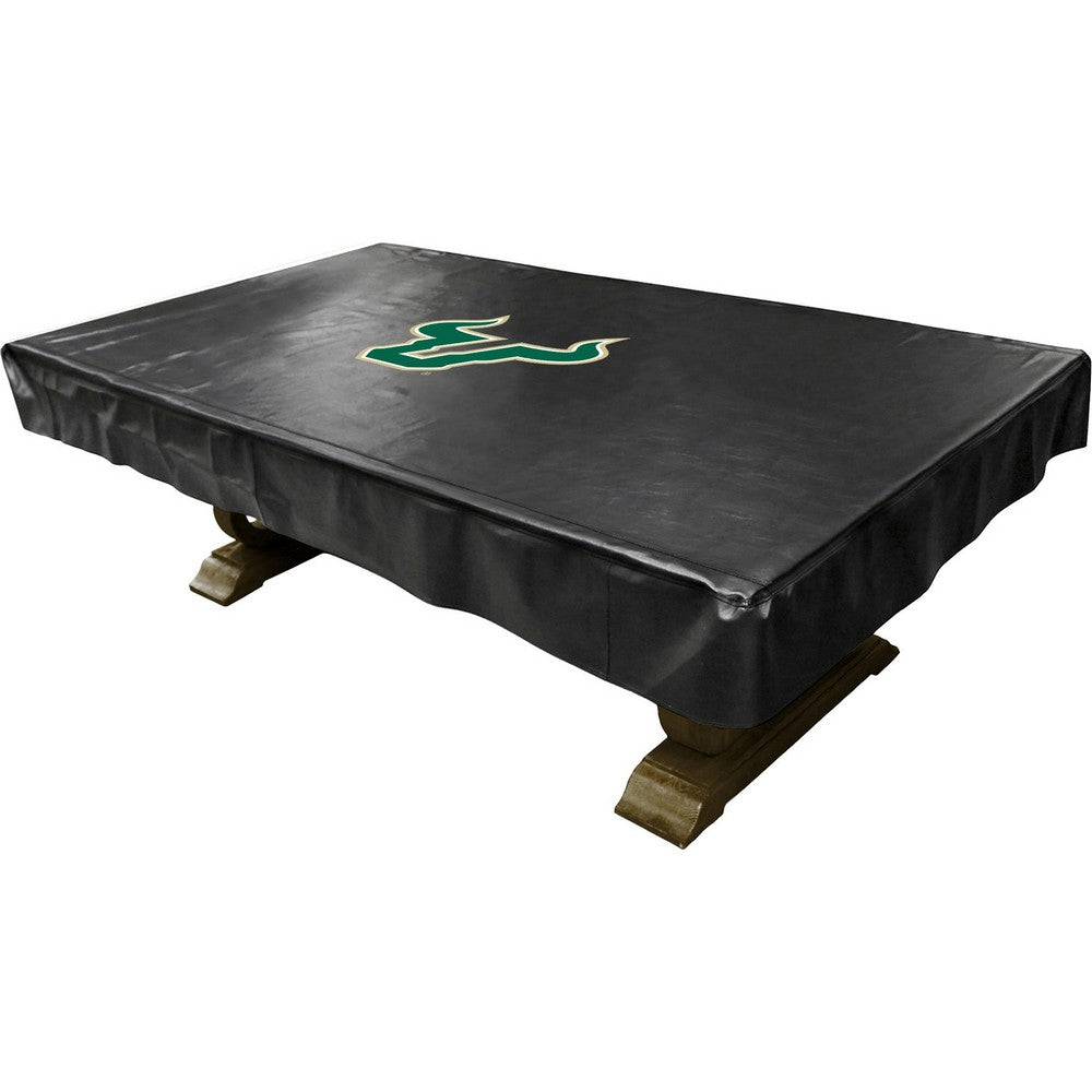 Wave7 - University of South Florida 8 Ft Custom Pool Table Cover  - 1090USF1 view 1