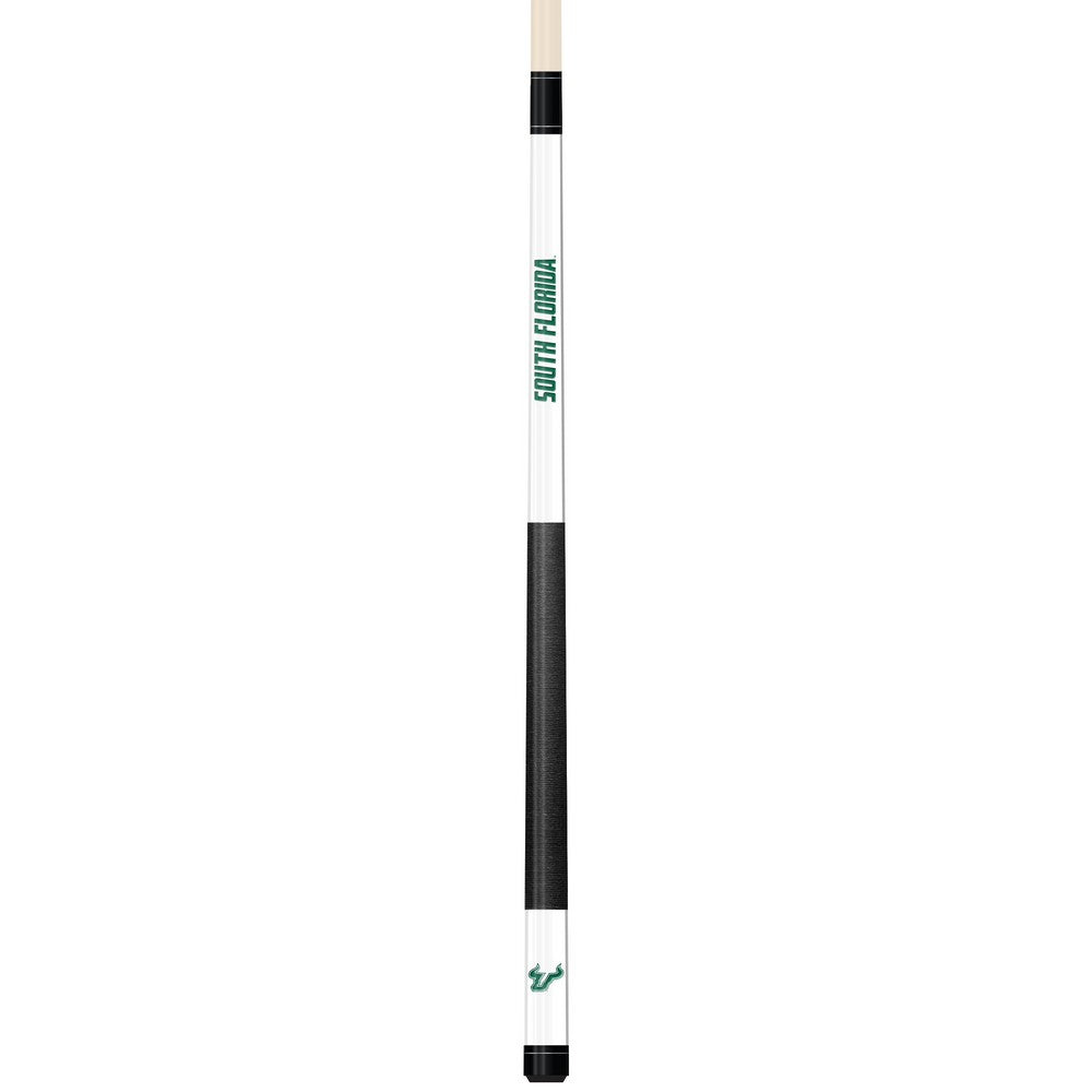 Wave7 - University of South Florida White Laser Etched Cue - 1050USF1 view 1