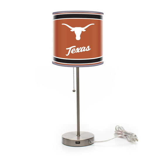 Wave7 - University of Texas Chrome Lamp with USB Port - 2020UTX1 view 1