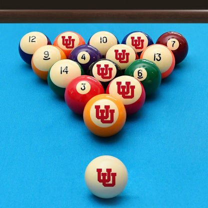 Wave7 - University of Utah Billiard Ball Set  - 1010UTA1 view 2