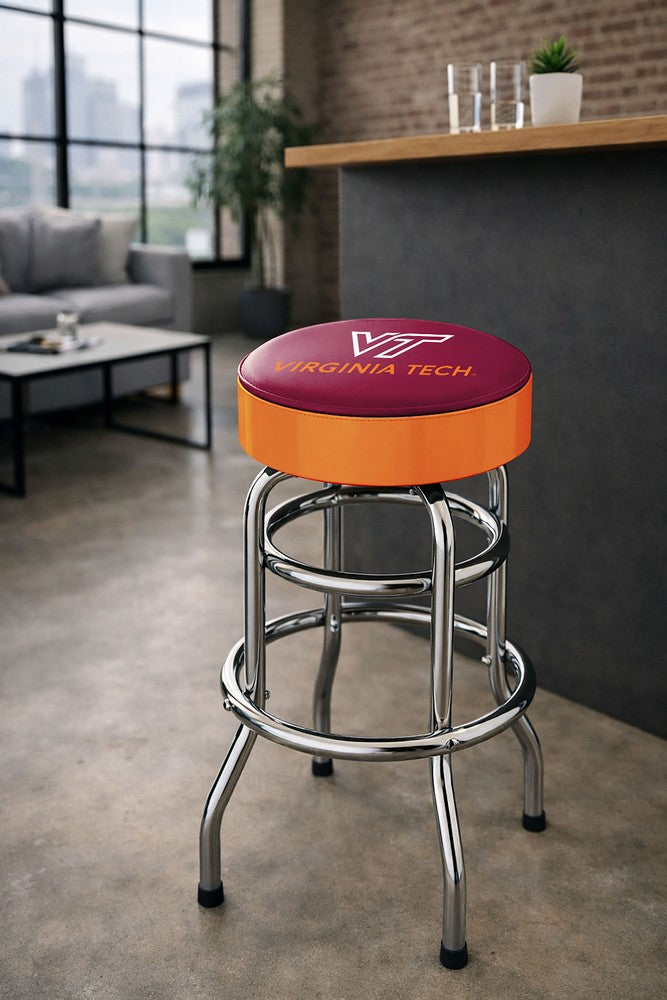 Wave7 - Virginia Tech Chrome Bar Stool - 4020VAT1 view 3