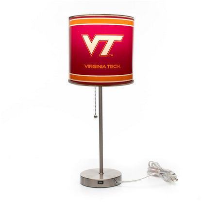 Wave7 - Virginia Tech Chrome Lamp with USB Port - 2020VAT1 view 2