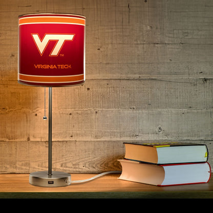Wave7 - Virginia Tech Chrome Lamp with USB Port - 2020VAT1 view 3