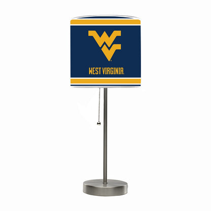 Wave7 - West Virginia University Chrome Lamp with USB Port - 2020WVU1 view 1