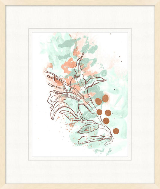 Wendover Art Group - Abstract Flowers 4, Pickled White - WFL1710 veiw 1