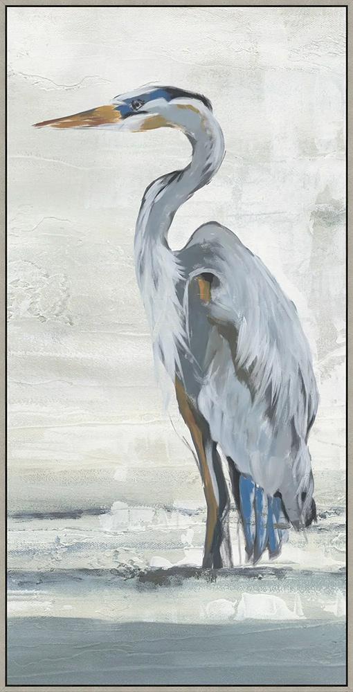 Wendover Art Group - Beachside Heron 2, Floater Frame - Gray - WCL2975 view 1