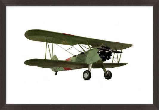 Wendover Art Group - Bi Plane 2, Espresso - WFK0044 veiw 1