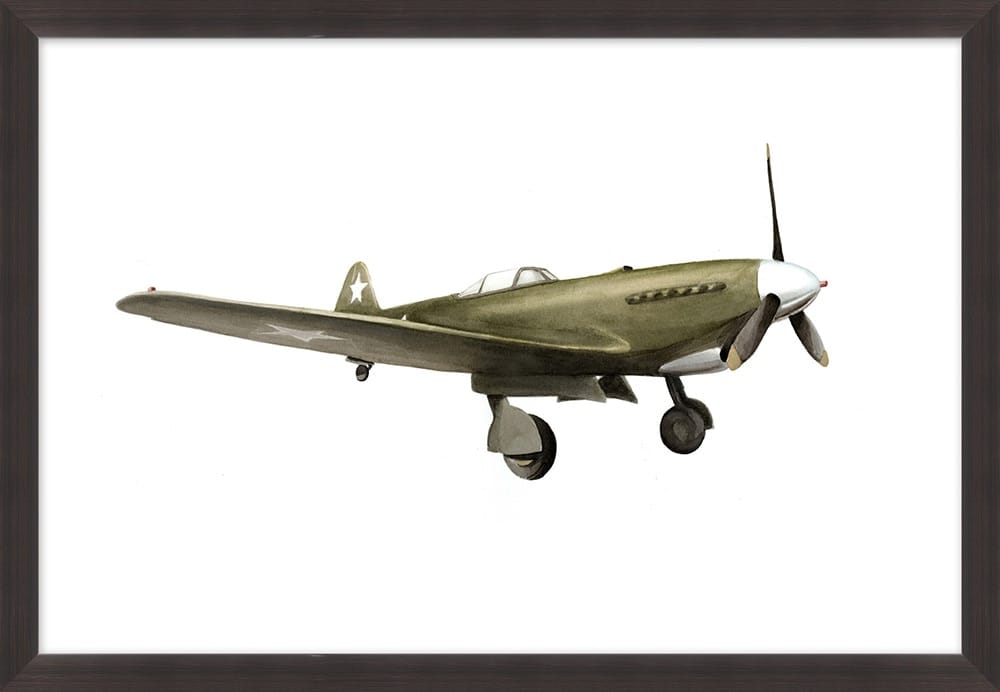 Wendover Art Group - Bi Plane 6, Espresso - WFK0048 veiw 1