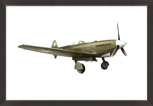 Wendover Art Group - Bi Plane 6, Espresso - WFK0048 veiw 1