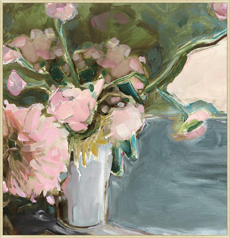 Wendover Art Group - Big Pink, Floater Frame - Antique Silver - WFL1734 veiw 1