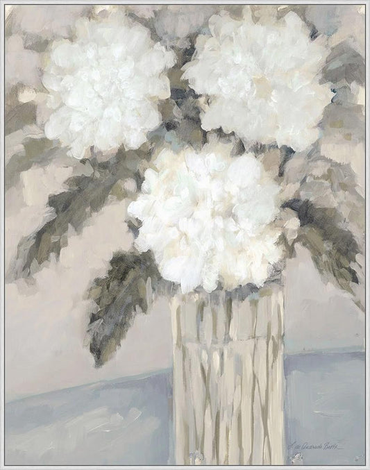 Wendover Art Group - Blooms of Silk 1, Floater Frame - Silver - WFL1957 veiw 1