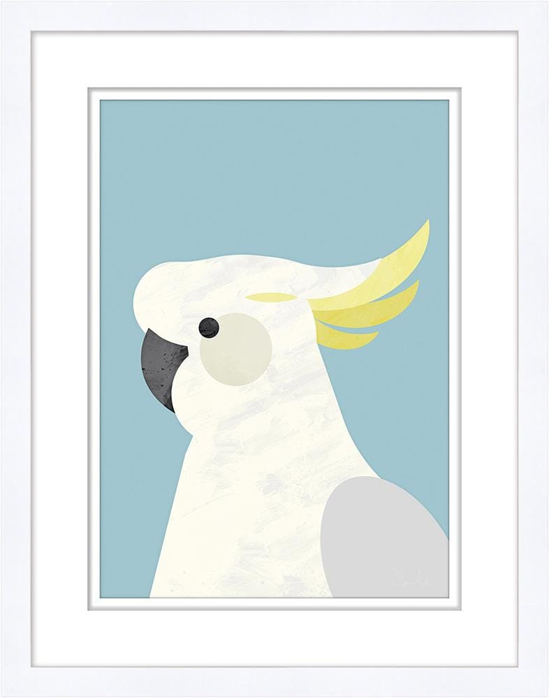 Wendover Art Group - Blue Cockatoo, White - WFK0083 veiw 1
