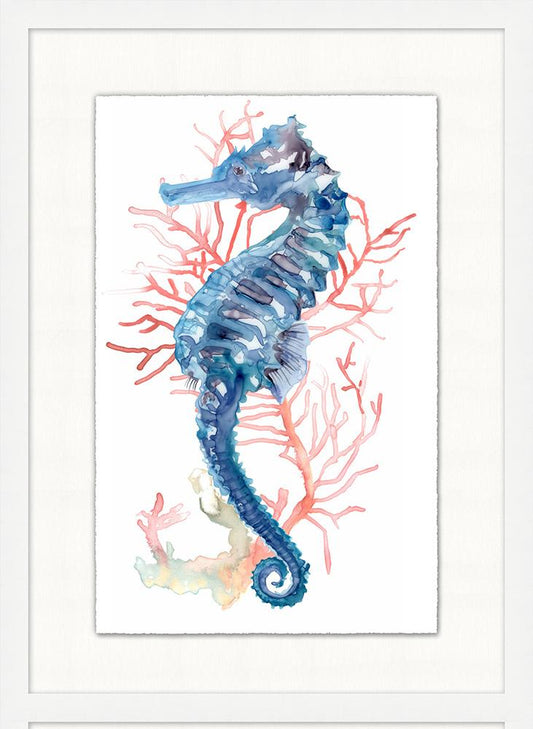 Wendover Art Group - Caribbean Seahorse 2, Matte White - WCL2309 veiw 1