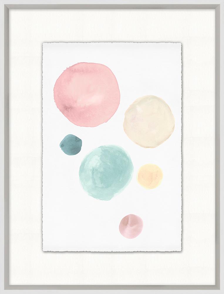 Wendover Art Group - Color Bubbles 3, Matte White - WFK0133 veiw 1