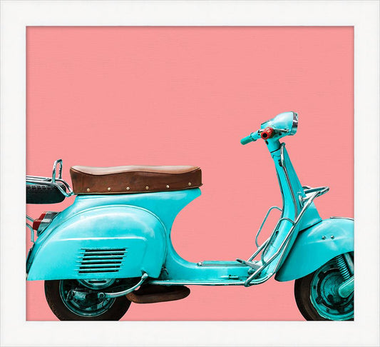 Wendover Art Group - Colorful Scooter 1, White - WPH1570 veiw 1