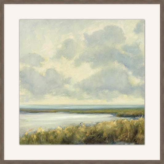 Wendover Art Group - Cool Marsh 2, Dark Walnut Woodgrain - WCL2645 view 1