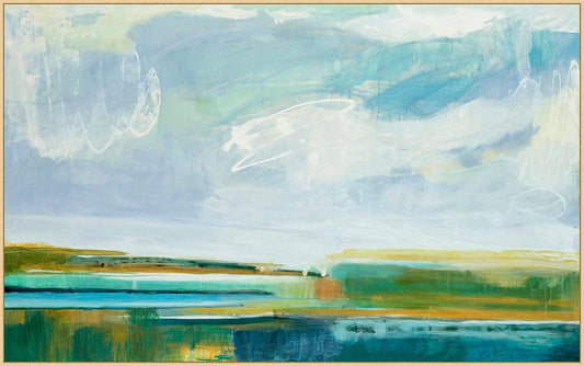 Wendover Art Group - Dancing Horizon, Floater Frame - Natural - WLD2571 veiw 1