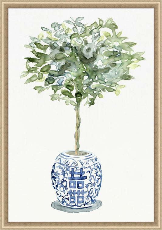 Wendover Art Group - Decorative Tree 3, Champagne Distressed - WNT1811 veiw 1
