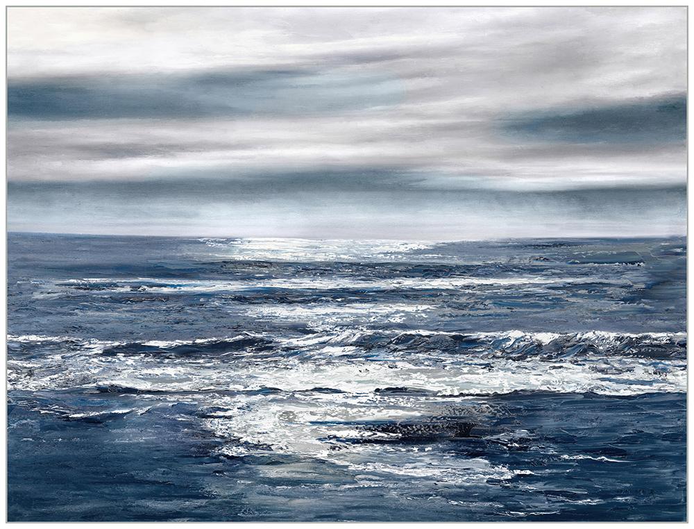 Wendover Art Group - Early Evening, Floater Frame - Matte White - WCL2348 veiw 1