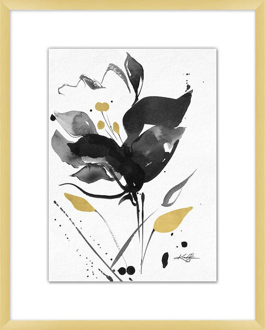 Wendover Art Group - Floral Impressions 1, Gold - WFL1725 veiw 1