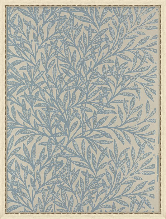 Wendover Art Group - Floral Pattern 1, Flat White Distressed - WFL1066 veiw 1