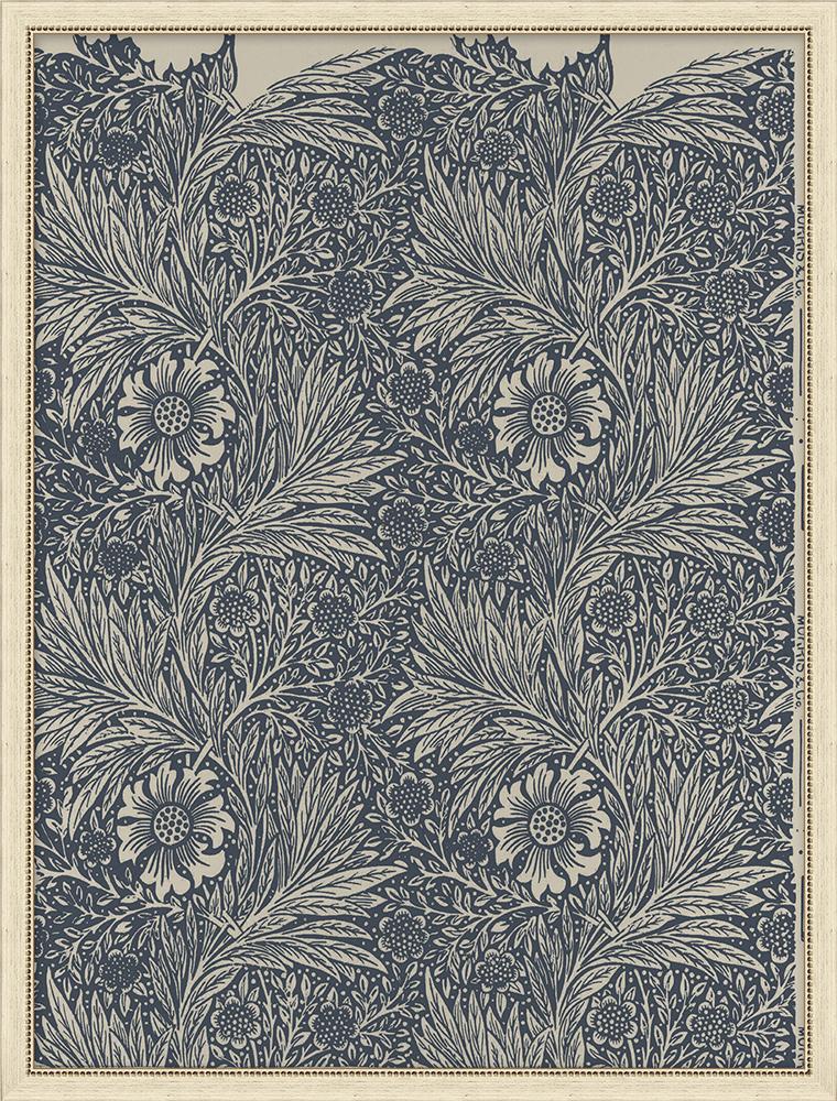 Wendover Art Group - Floral Pattern 2, Flat White Distressed - WFL1067 veiw 1