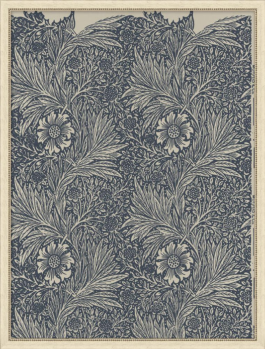Wendover Art Group - Floral Pattern 2, Flat White Distressed - WFL1067 veiw 1