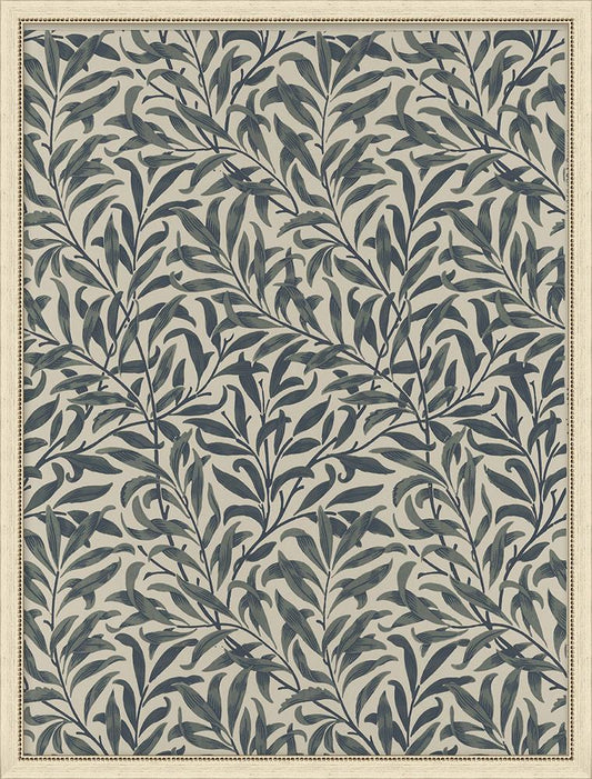 Wendover Art Group - Floral Pattern 4, Flat White Distressed - WFL1069 veiw 1
