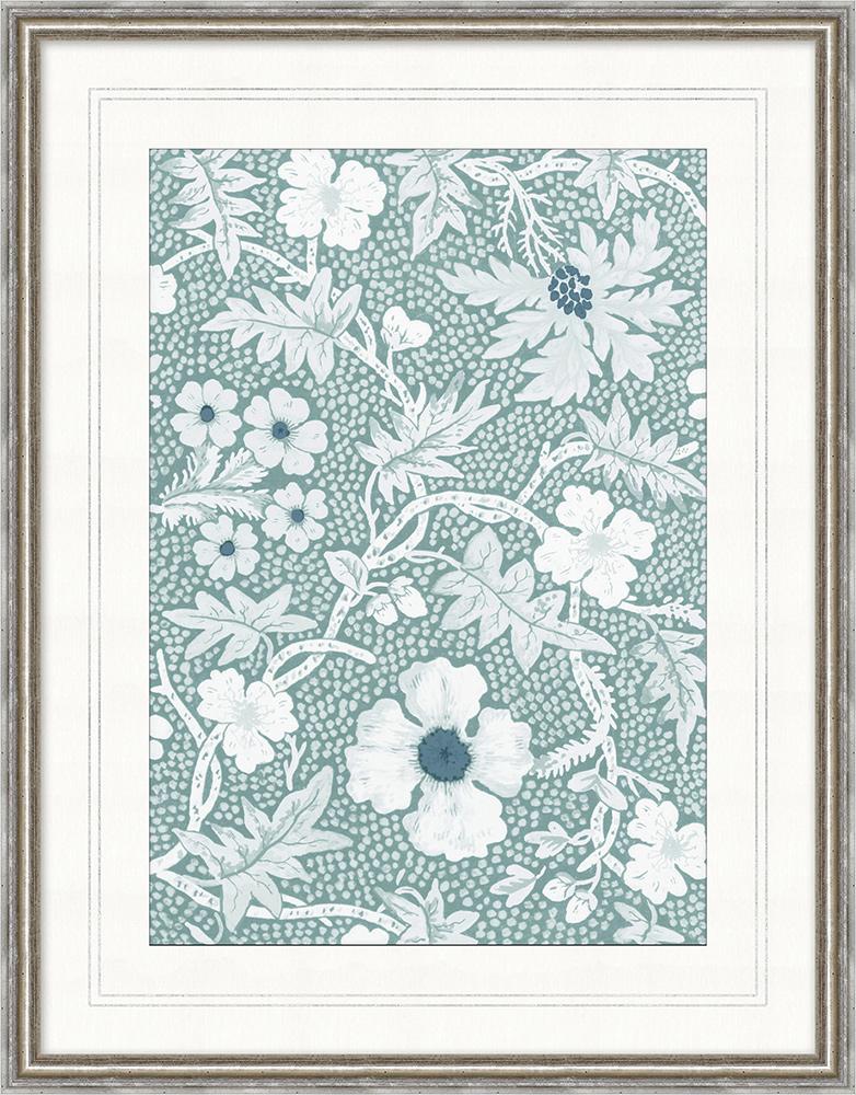 Wendover Art Group - Floral Wallpaper 2, Silver - WVT1624 veiw 1