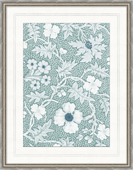 Wendover Art Group - Floral Wallpaper 2, Silver - WVT1624 veiw 1