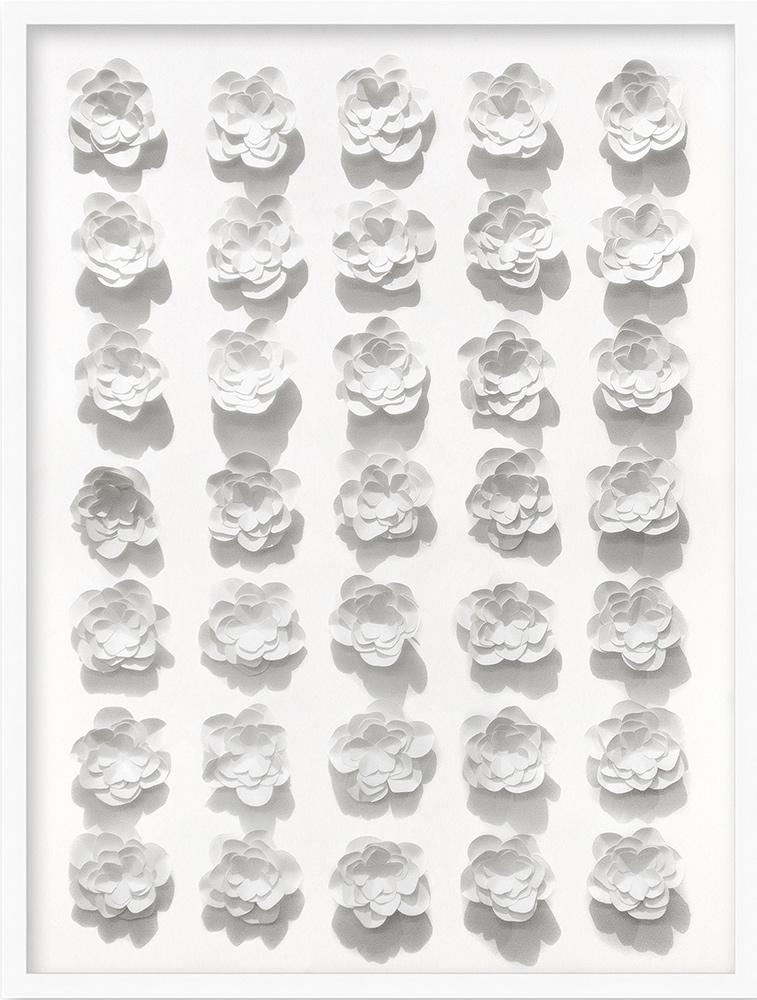 Wendover Art Group - Flower Grid, Matte White - WFL1611 veiw 1