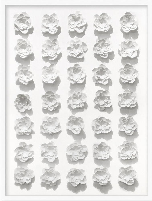 Wendover Art Group - Flower Grid, Matte White - WFL1611 veiw 1