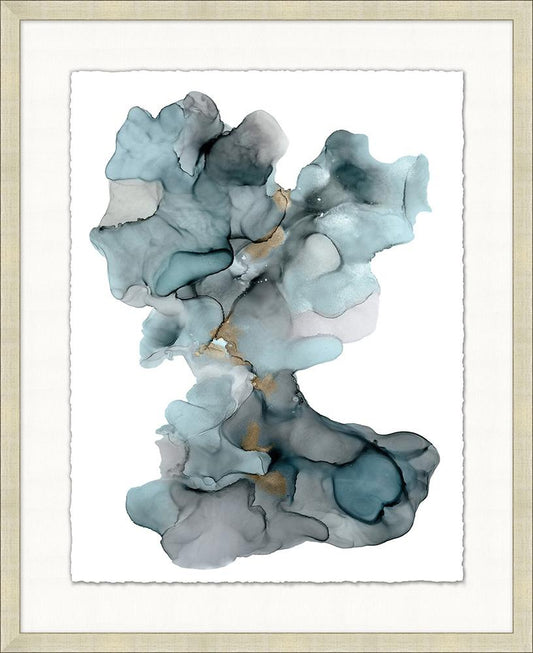 Wendover Art Group - Fluid Pools 1, Antique Silver Etched - WAB3158 veiw 1