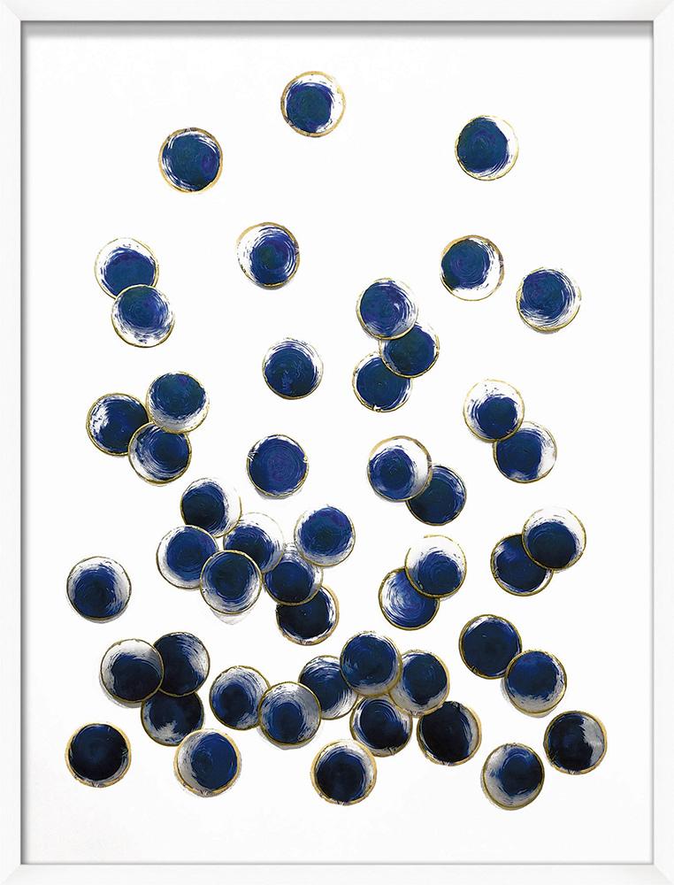 Wendover Art Group - Large Indigo Spray 1, Matte White - WCL1999 veiw 1