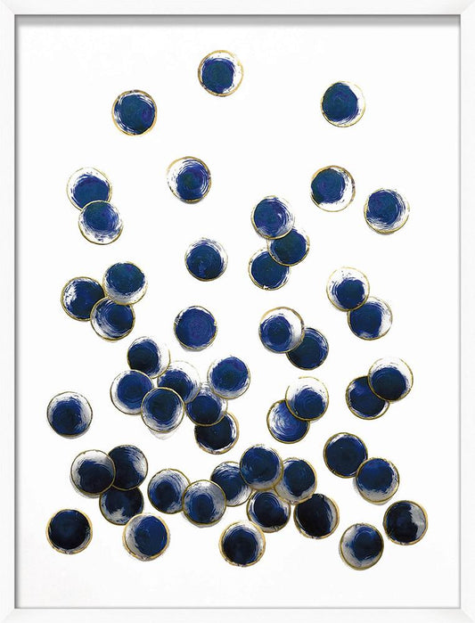 Wendover Art Group - Large Indigo Spray 1, Matte White - WCL1999 veiw 1