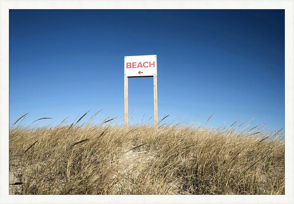 Wendover Art Group - Lillian August Beach Sign, White - WLA2087 veiw 1