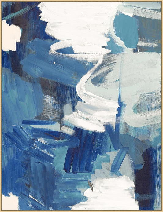 Wendover Art Group - Lillian August Blue Crush 2, Floater Frame - Natural - WLA2003 veiw 1