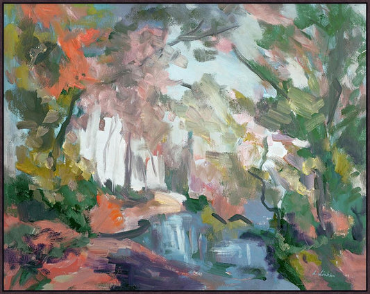 Wendover Art Group - Lush Brook, Floater Frame - Espresso - WLD2388 veiw 1