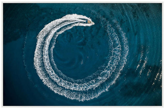 Wendover Art Group - Mat Sanders Circling Seas, Matte White - WCON217 veiw 1