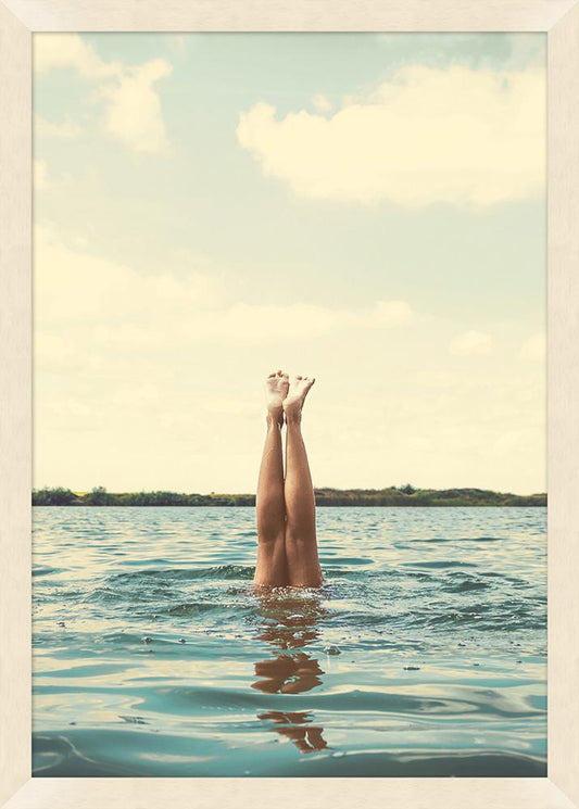 Wendover Art Group - Mat Sanders Legs in the Lake 1, Pickled White - WMS0034 veiw 1