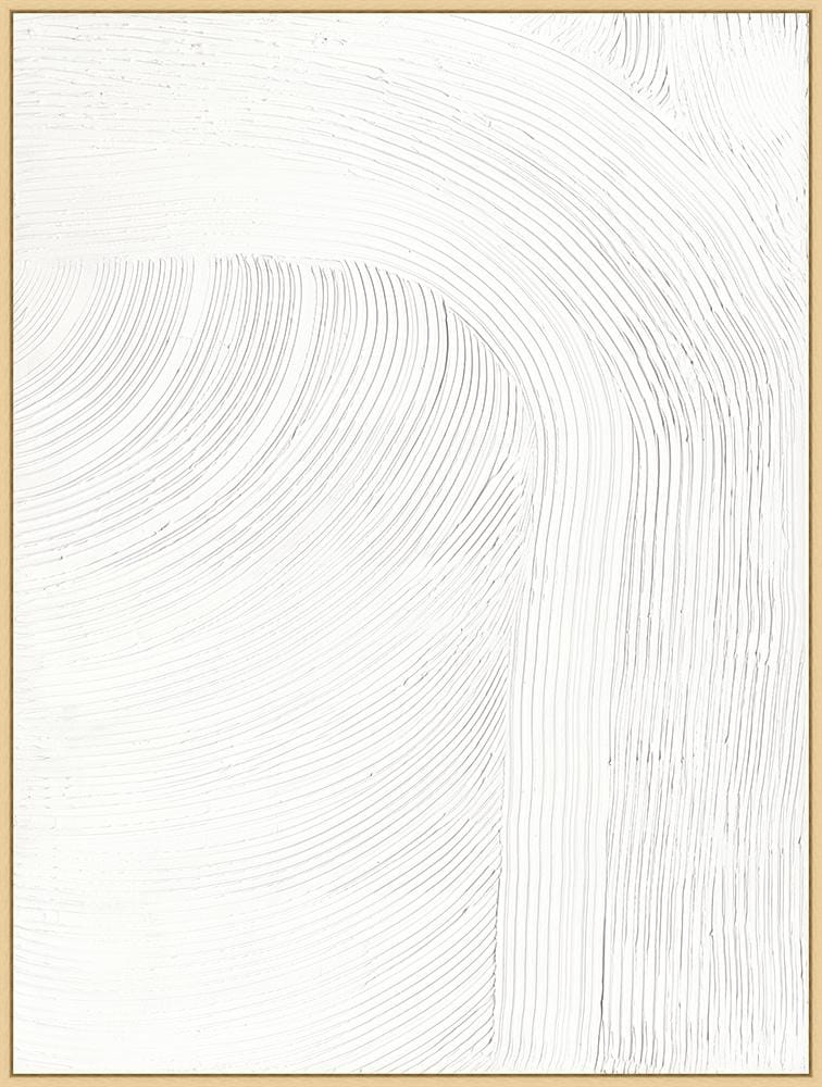 Wendover Art Group - Mat Sanders Waves 4, Floater Frame - Natural - WCON167 veiw 1