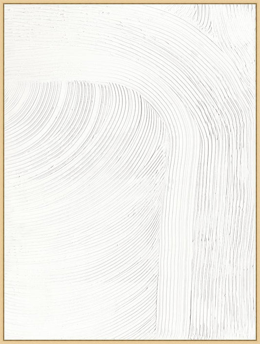 Wendover Art Group - Mat Sanders Waves 4, Floater Frame - Natural - WCON167 veiw 1