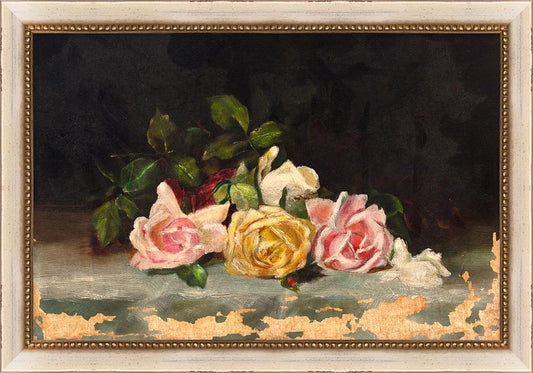 Wendover Art Group - Michelle Nussbaumer Roses, Distressed Ivory - WNUS0082 veiw 1