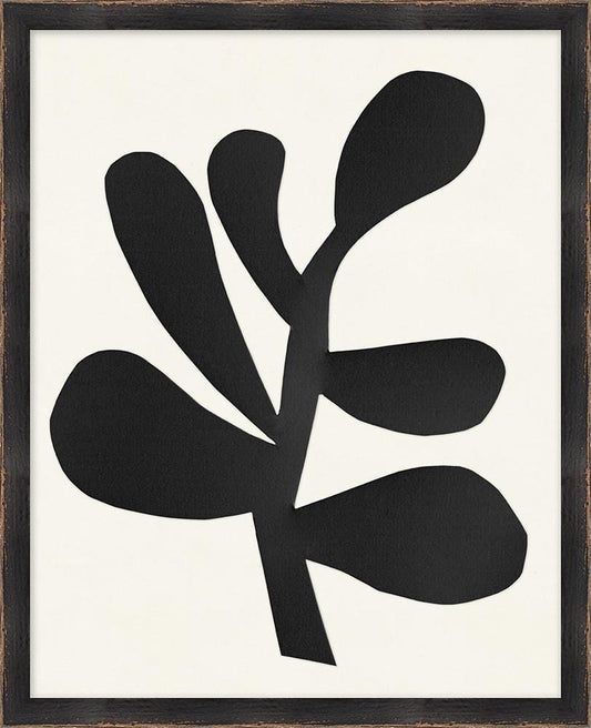 Wendover Art Group - Modern Bloom Paper Cut 1, Distressed Black - WNT1556 veiw 1