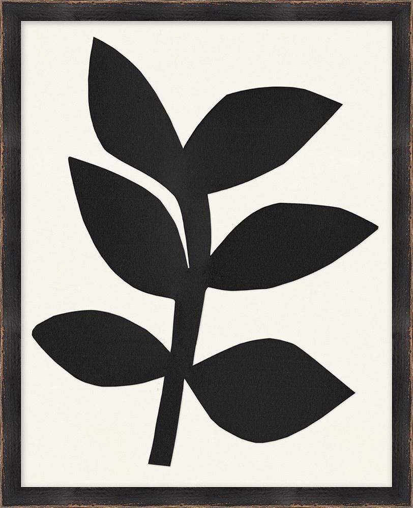 Wendover Art Group - Modern Bloom Paper Cut 8, Distressed Black - WNT1563 veiw 1